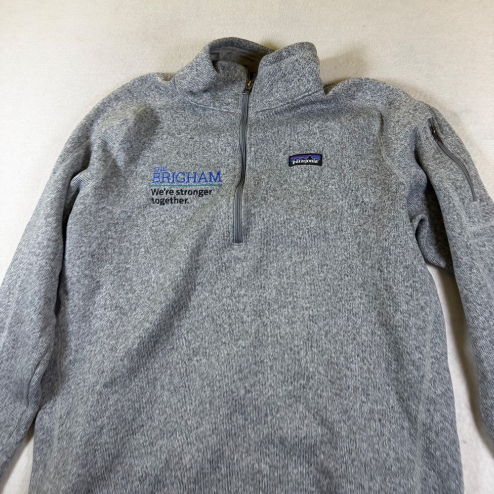 Patagonia Mens XXL Better Sweater 1/4 Zip Fleece Pullover Grey The Brigham 25527